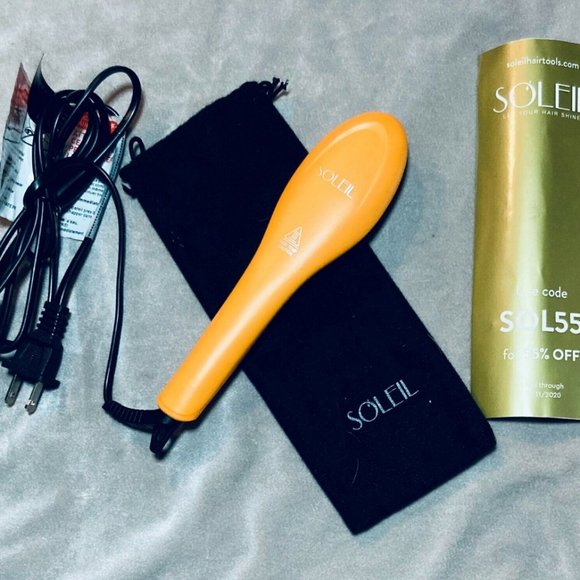 SOLEIL HAIR TOOLS Hair New Soleil Hair Tools Mini Heat Brush Carrying Case Infrared Ceramic